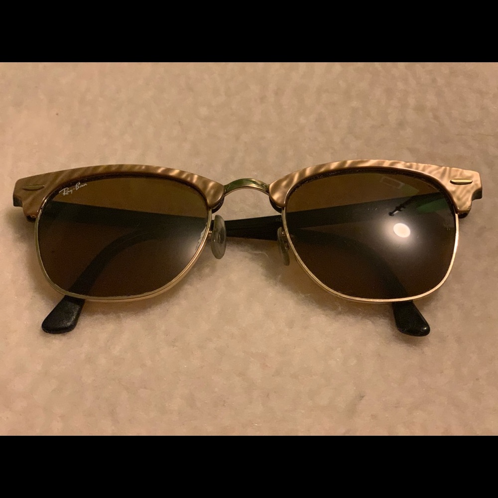 Tan Ray Ban Clubmasters